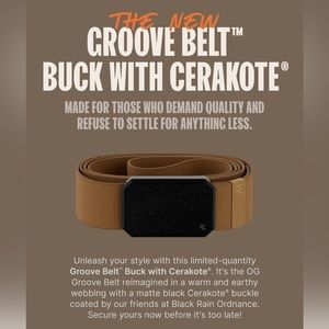 Brand New Grover Life Cerakote Belt NWT Never Used Cut to Size